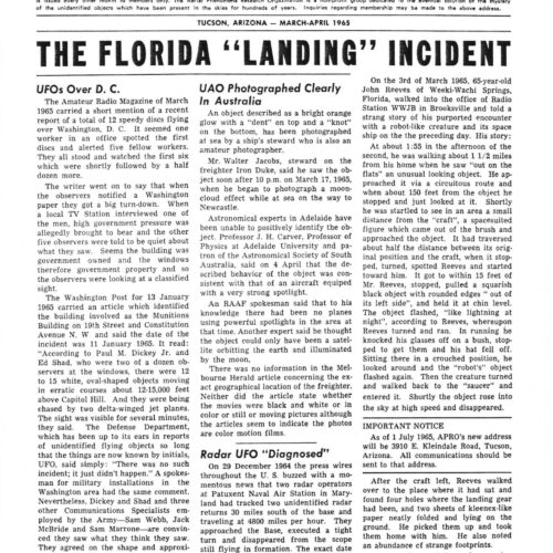 APRO Bulletin,1965,March-April - Imagen 1