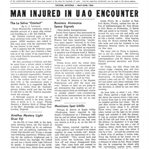 APRO Bulletin,1965,May-June - Imagen 1