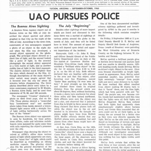 APRO Bulletin,1965,September-October - Imagen 1