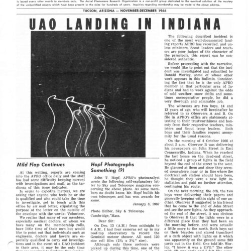 APRO Bulletin,1966,November-December - Imagen 1