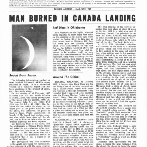 APRO Bulletin,1967,May-June - Imagen 1