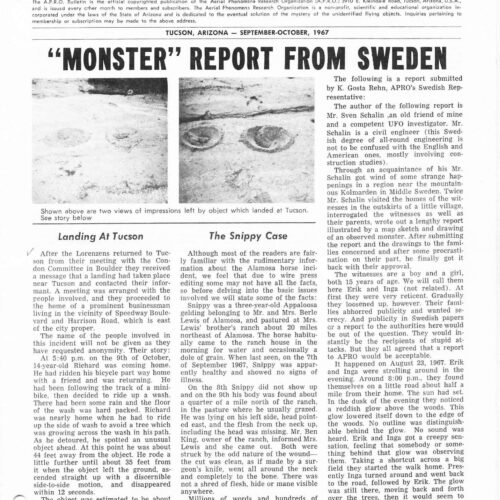 APRO Bulletin,1967,September-October - Imagen 1