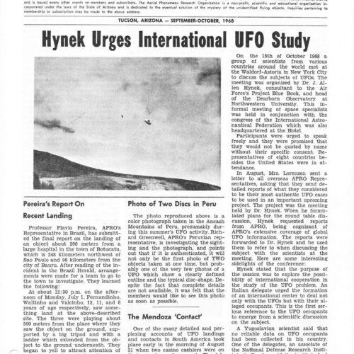 APRO Bulletin,1968,September-October - Imagen 1