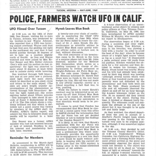 APRO Bulletin,1969,May-June - Imagen 1