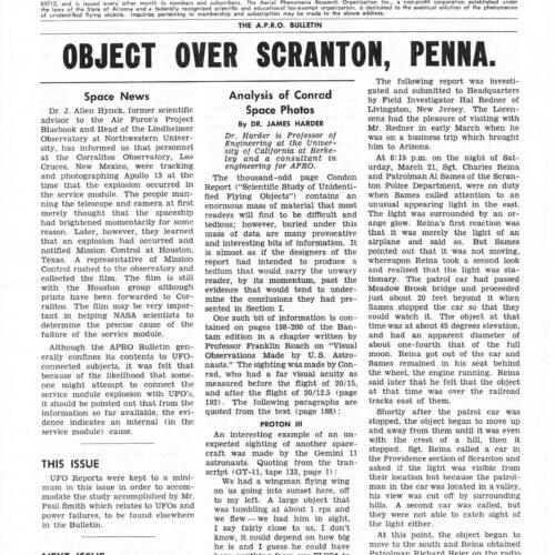 APRO Bulletin,1970,March-April - Imagen 1