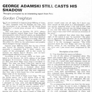 Adamski-type UFO 1973,Peru,G.Creighton,FSR-CH 1974 N 18