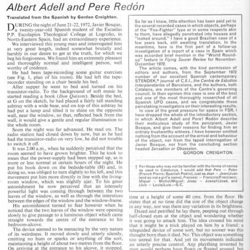 Adell-Redon,UFO 1972,Logronyo,FSR73V19N2 - Imagen 1