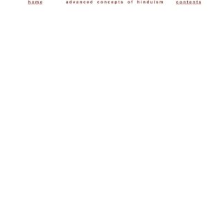 Advanced concepts of Hinduism