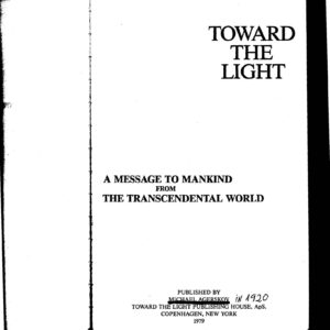Agerskov,Toward the Light-1