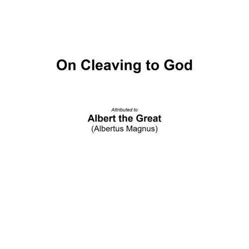 Albertus Magnus,Cleaving to God - Imagen 1