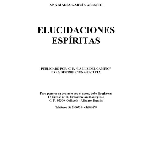 Alcaraz,Elucidaciones espiritas - Imagen 1