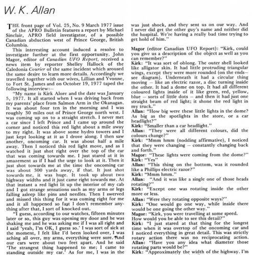 Allan,UFOs 1977,Canada,FSR78V24N3 - Imagen 1