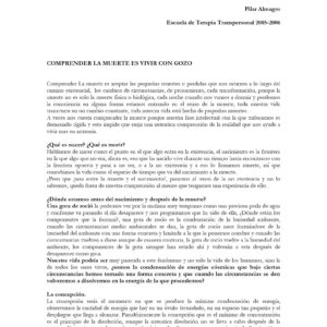 Almagro,Pilar,La muerte