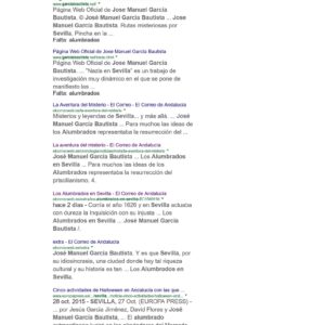 Alumbrados en Sevilla,Garcia Bautista