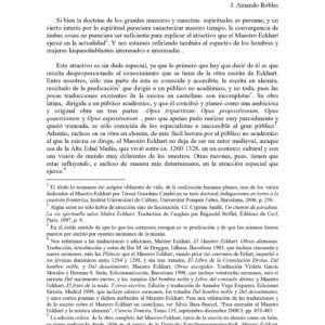 Amando Robles,Eckhart,maestro de la realizacion humana plena