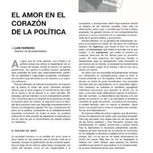 Amor,corazon de la politica