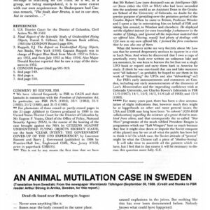 Animal Mutilation 1988,Sweden,FSR1989V34N4