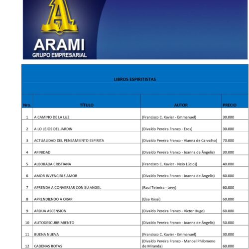 Arami,Libros espiritistas - Imagen 1