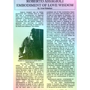 Assagioli,Love Wisdom,Anne Robertson