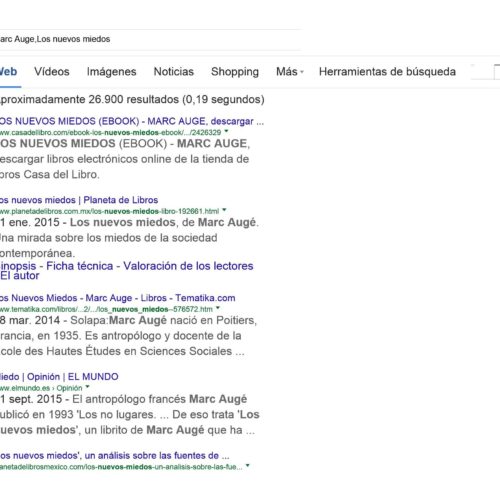 Auge,Marc,Los nuevos miedos - Imagen 1