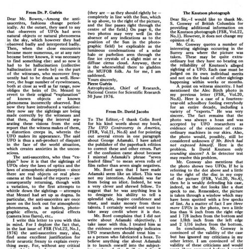 BUFORA,UFO Hypotheses,FSR1976V22N3 - Imagen 1
