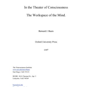 Baars,In the theater of consciousness