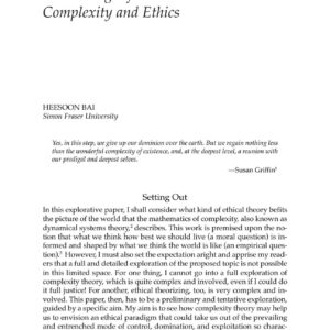 Bai,On the edge of chaos,complexity and ethics