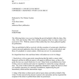 Bailey,Letters on Occult Meditation