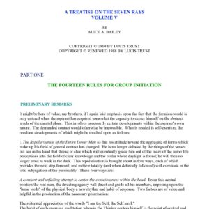 Bailey,The Rays and Initiations