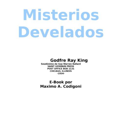 Ballard,Guy,Misterios desvelados - Imagen 1