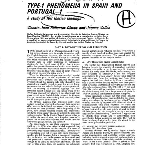Ballester-J.Vallee,100 Iberian UFO Landings - Imagen 1
