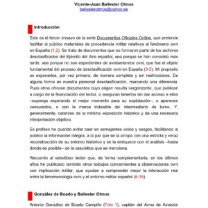 Ballester-Olmos,Monografia OVNI del Capitan Boado 1969