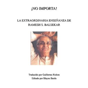 Balsekar,No importa