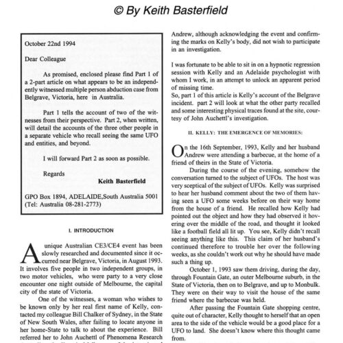 Basterfield,Abductions 1993,Australia-1,FSR95V40N3 - Imagen 1