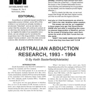 Basterfield,Australian Abduction Research,1993-1994,FSR96V41N4
