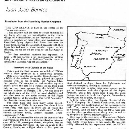 Benitez,Jumbo Jet intercepted by UFO,1979,Valencia,FSR79V25N5 - Imagen 1