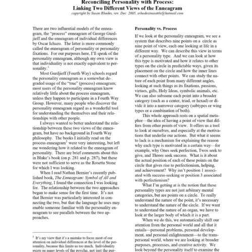 Bennett-Rhodes,Views of the Enneagram - Imagen 1