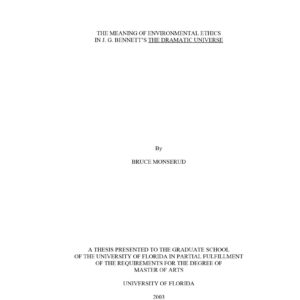 Bennett,Meaning of Environmental Ethics