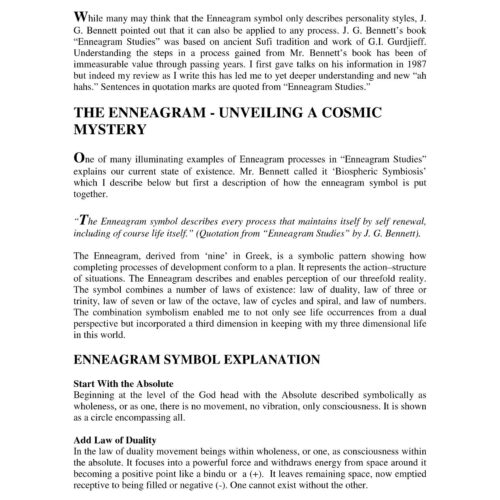Bennett,The Enneagram,unveiling a cosmic mystery - Imagen 1