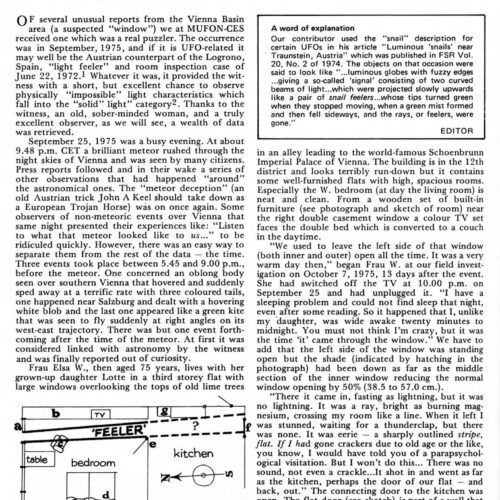 Berger,UFO 1975,Vienna,FSR76V23N1 - Imagen 1
