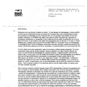 Bertrand Meheust Open Letter