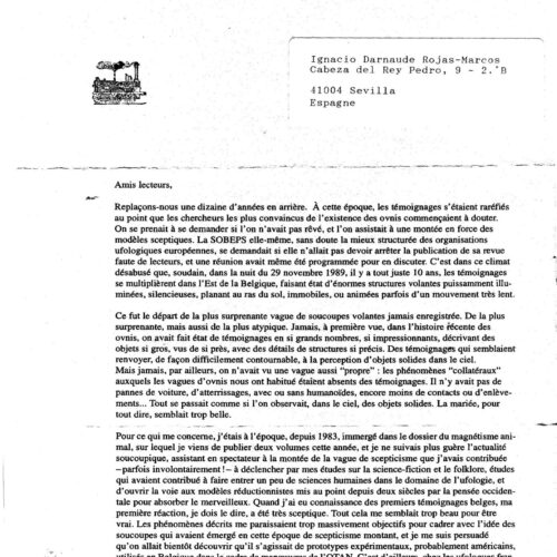 Bertrand Meheust Open Letter - Imagen 1