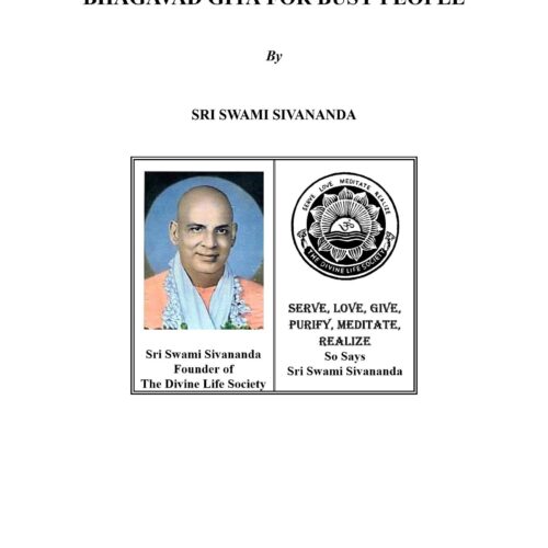 Bhagavad Gita for busy people,Sivananda - Imagen 1
