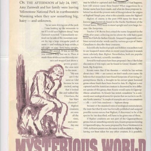Bigfoot,Loren Coleman - Imagen 1