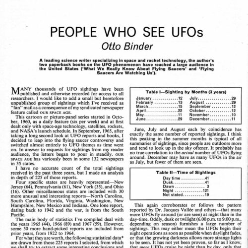 Binder,UFOs 1965-1967,USA,225 reports,FSR-SI 1969 N 2,Beyond Condon - Imagen 1