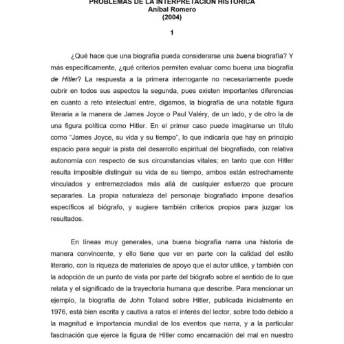 Biografias de Hitler,Anibal Romero - Imagen 1
