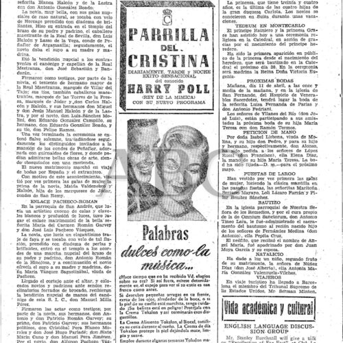 Boado,Boda con Blanca Halcon,Abril 1958 - Imagen 1