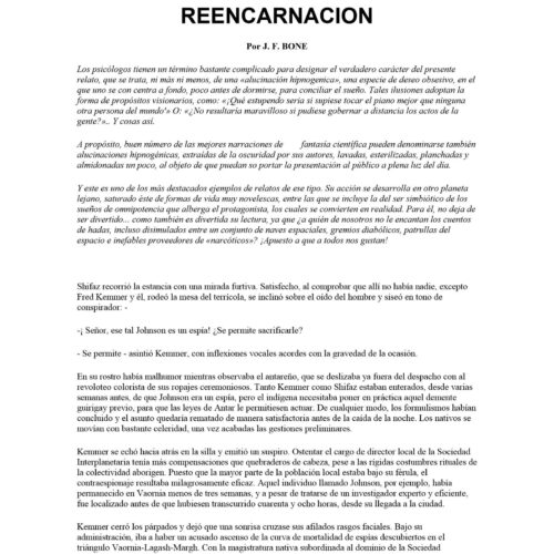 Bone,J.F.,Reencarnacion - Imagen 1