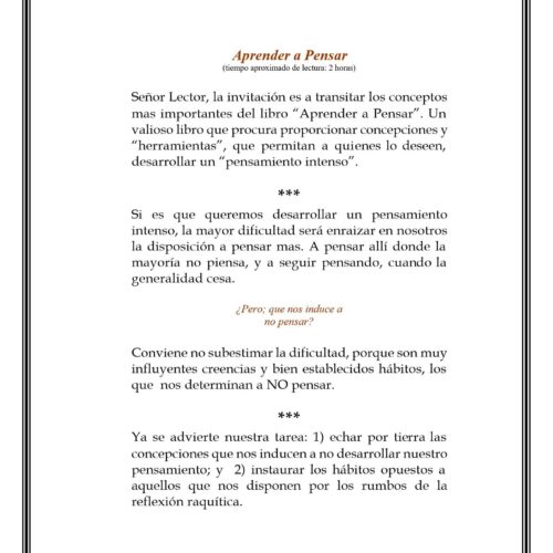 Bono,Edward,Aprender a Pensar - Imagen 1