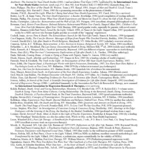 Books on death,afterlife,the beyond,past lives.Bibliography,T.Conway